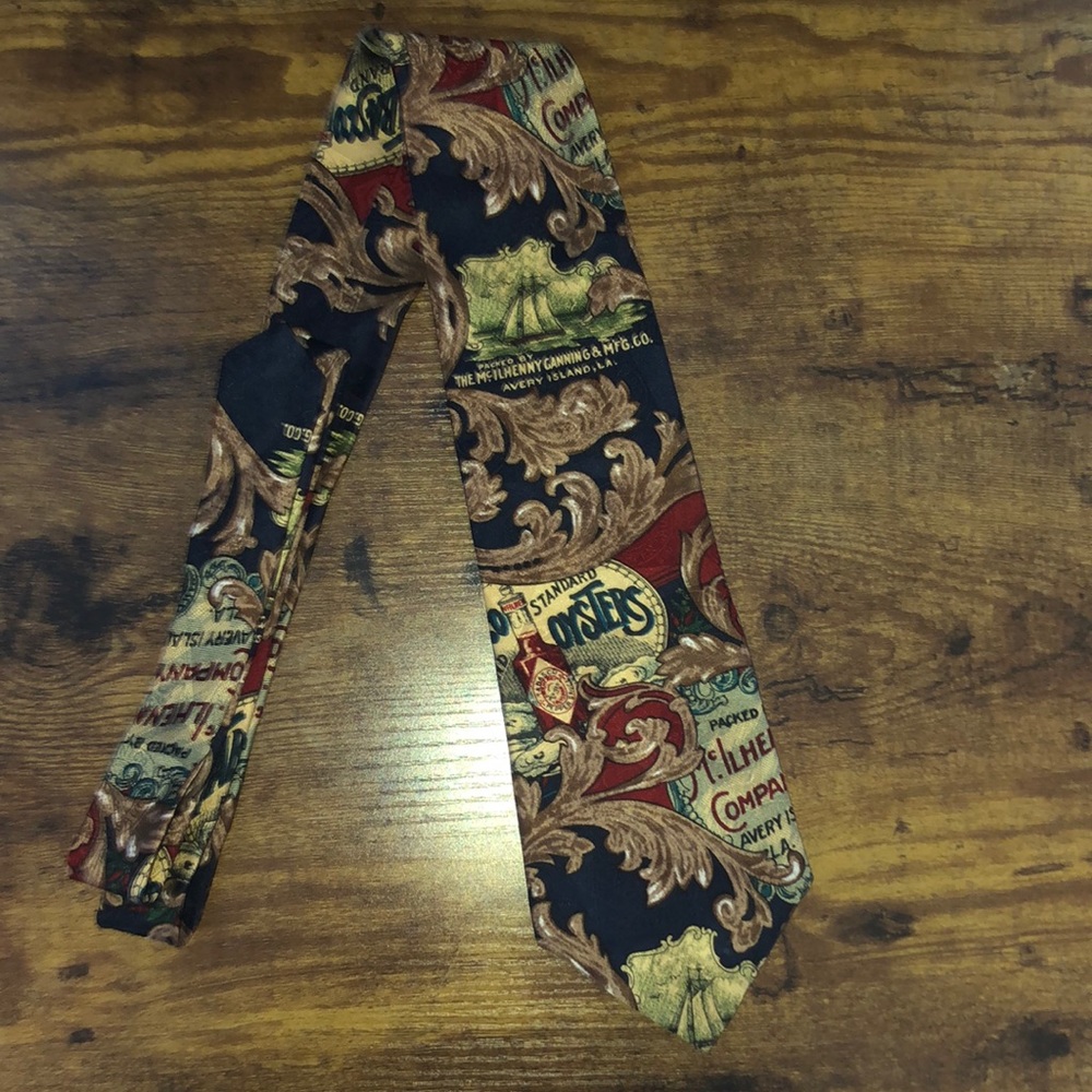 1990’s Tabasco ‘Standard Oysters’ Designer Necktie